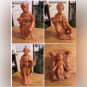 Holy art Terra-cotta figurines /$15.00 for all 7